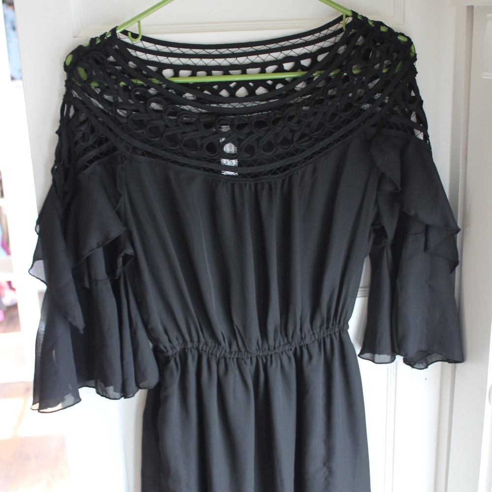 Black Sheer Dress